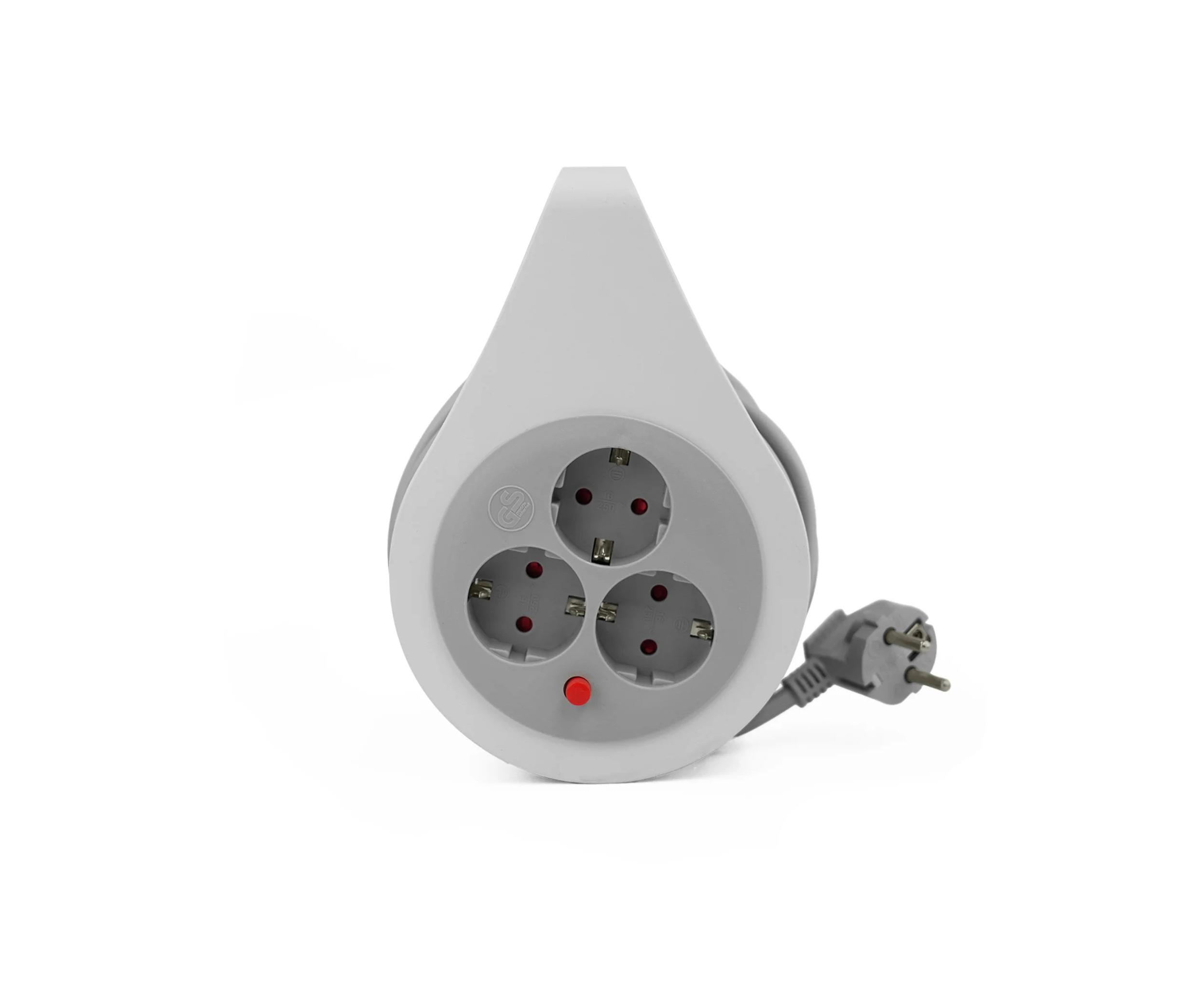 Amslight Kabeltrommel 10 m, 3×1,5 mm², 16 A, 230V, mit Thermoschutz, Schuko