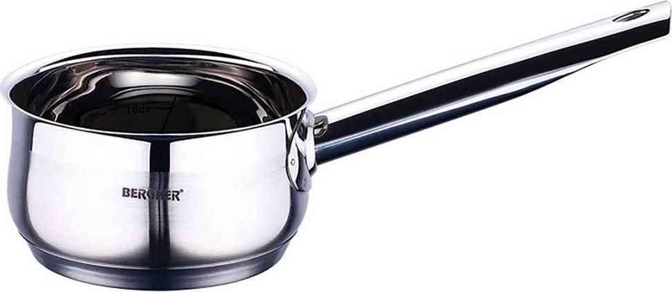 Bergner Gourmet Induktion Edelstahl Kochtopf Stiel-Topf 16 cm BG-6372