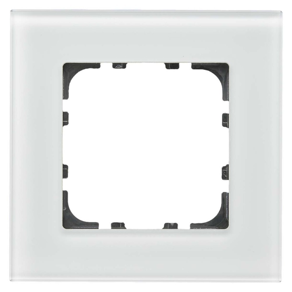 MDT Glasrahmen 1-fach, Weiß für 55 mm Programme BE-GTR1W.01