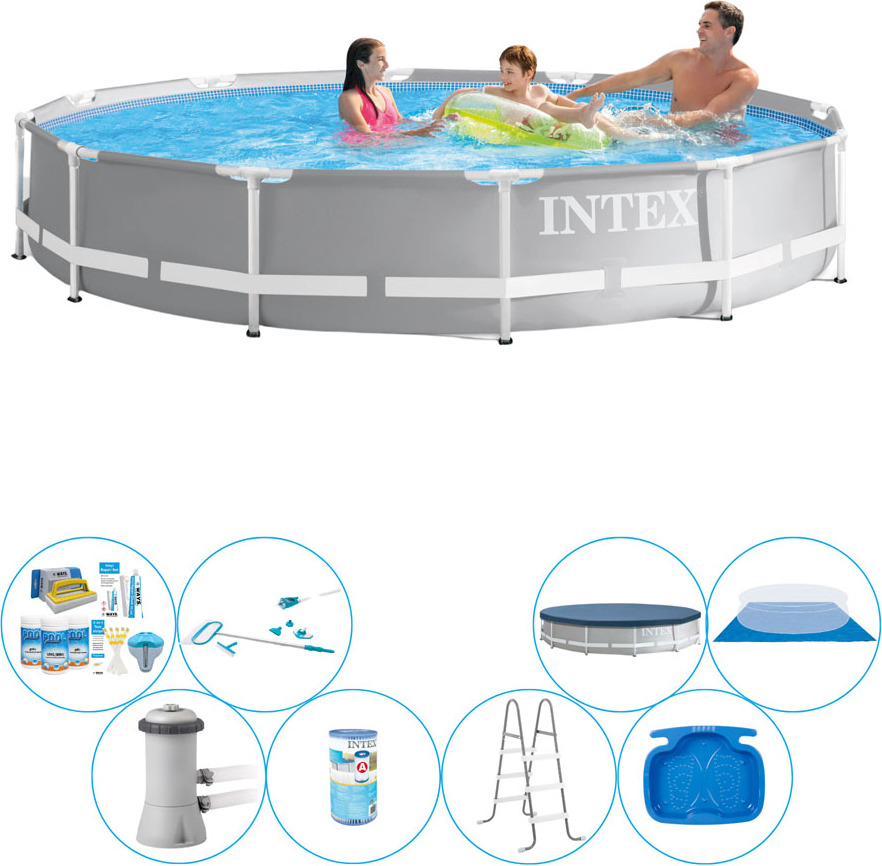Intex Prism Frame 366x76 cm Round - balenie All in 1 pre bazén
