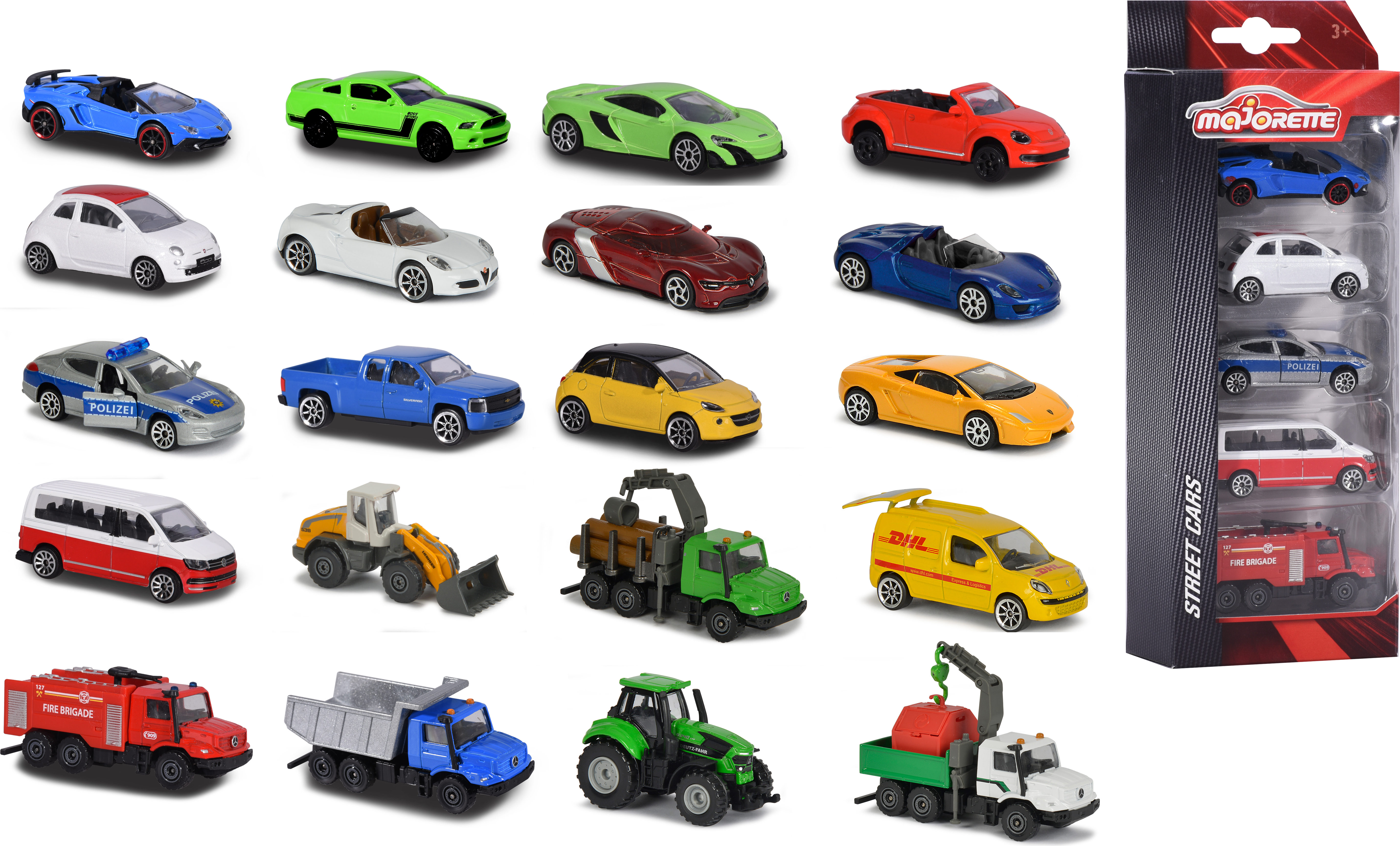 Dickie Toys Majorette|Simba Majorette WOW 5 Pieces Set, 4-fach sortiert 212053166