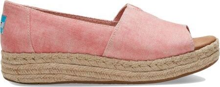 Toms Alpargata Offene Plattformschuhe – Rosa – 39,5