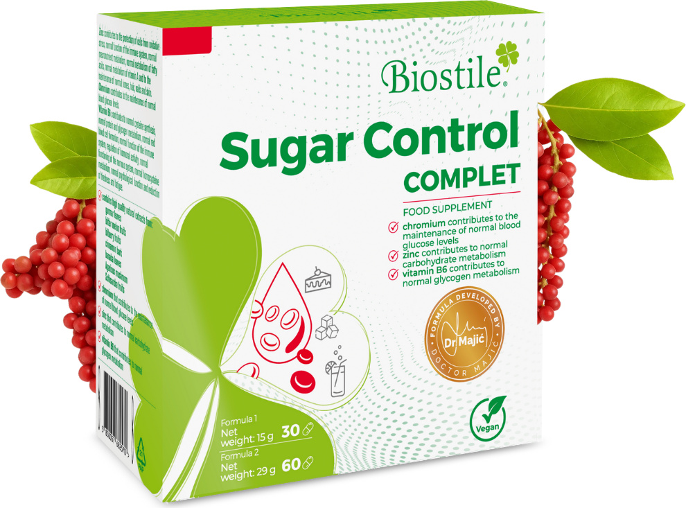 Biostile Sugar Control Komplett–Unterstützt den Kohlenhydrat&Blutzuckerstoffwechsel 41459