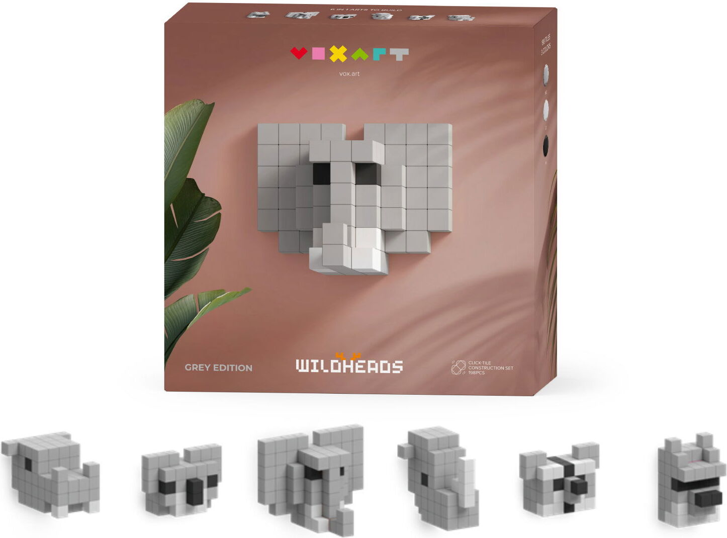 Move N See Pixio Voxart - Wild Heads - Graue Ausgabe, Smart Pixel VA-81402