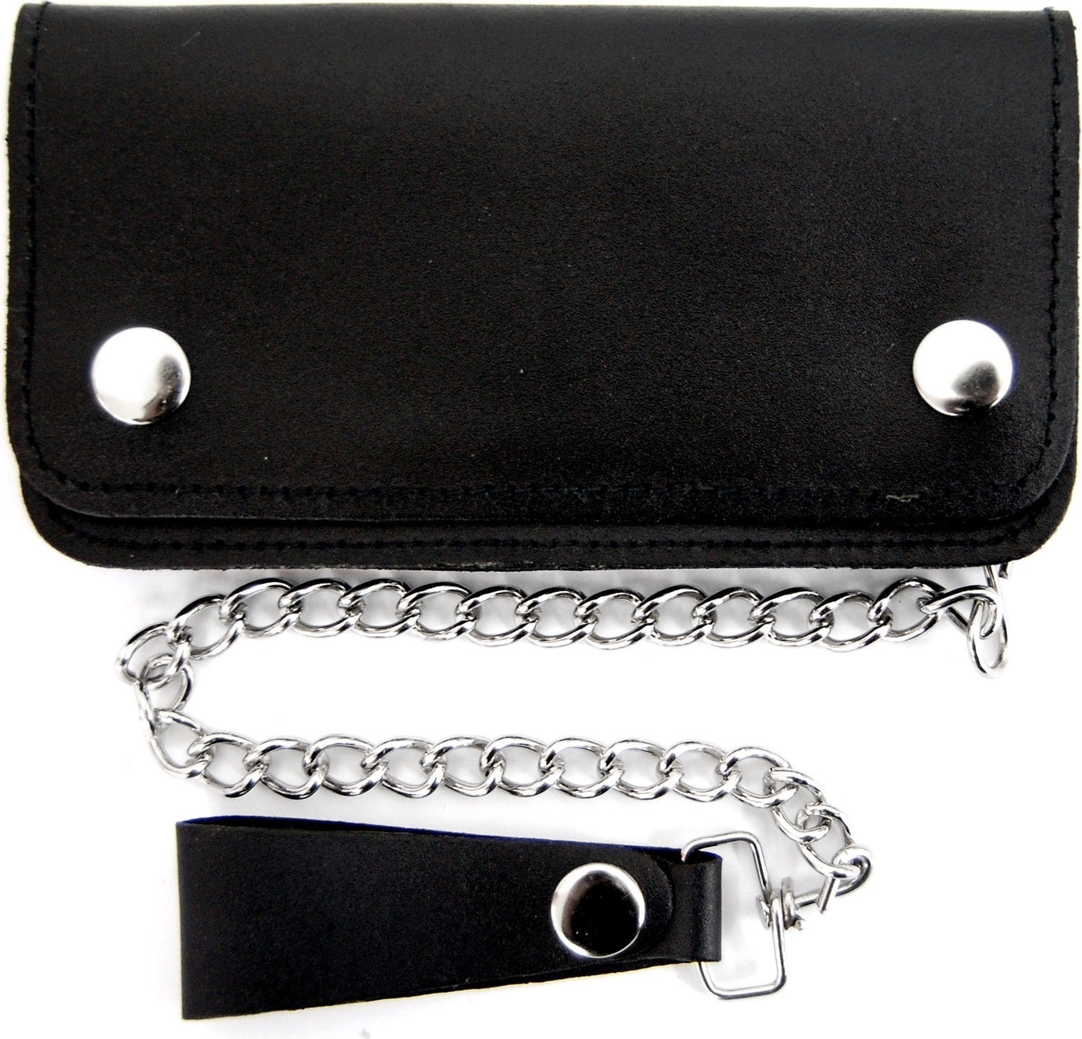 Tabassum Ledergeldbörse mit Gürtelkette schwarz, ca. 16x9cm