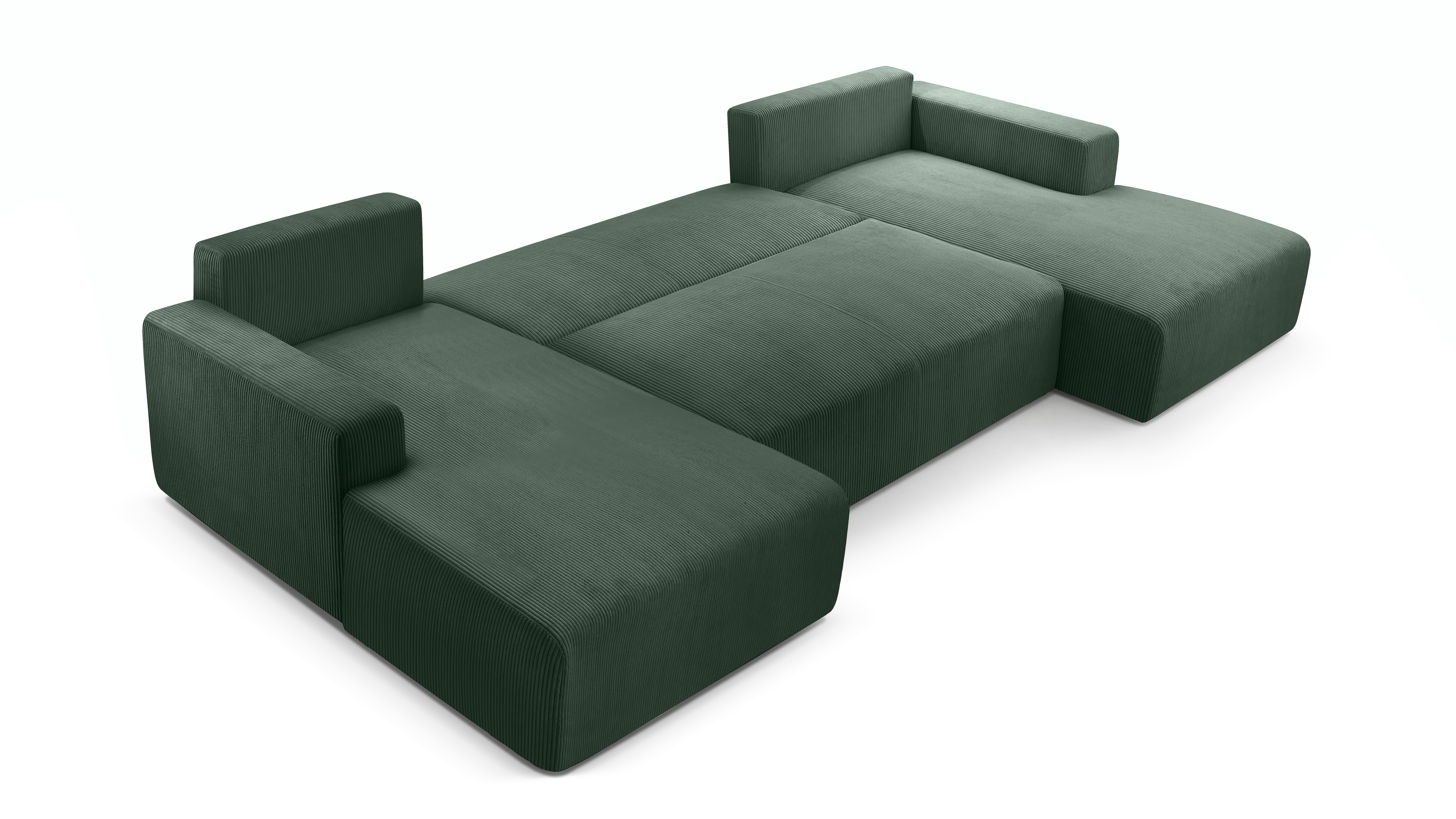 AX LIVING Sofa U Form mit Schlaffunktion Catea Wohnlandschaft 364 cm