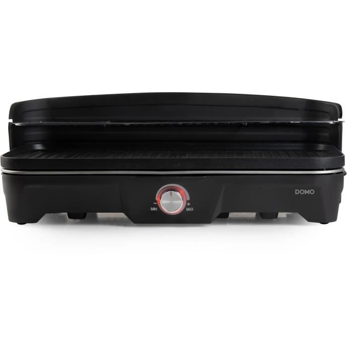 Stolný gril Elektrický gril DOMO DO9260G, 2200 W, grilovacia plocha 50 x 25 cm, čierny