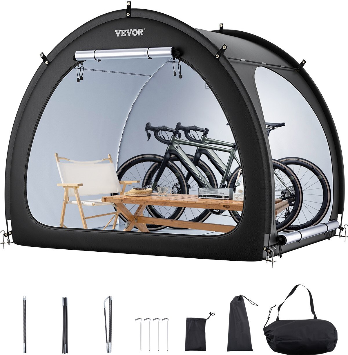 Stan pre bicykle Garáž pre bicykle Prístrešok pre bicykle 4-5 bicyklov 1706x2133x1524mm