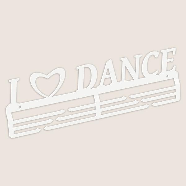 Domer I LOVE DANCE 2 Medaillenhalter - weiß