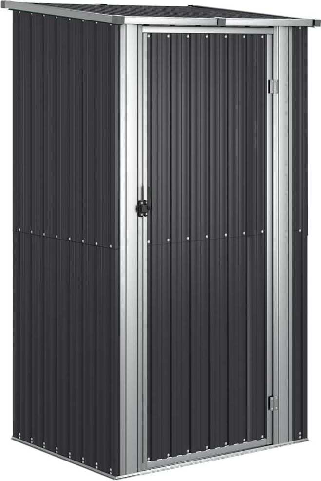 vidaXL Prístrešok na náradie Antracit 118,5x97x209,5 cm Pozinkovaná oceľ