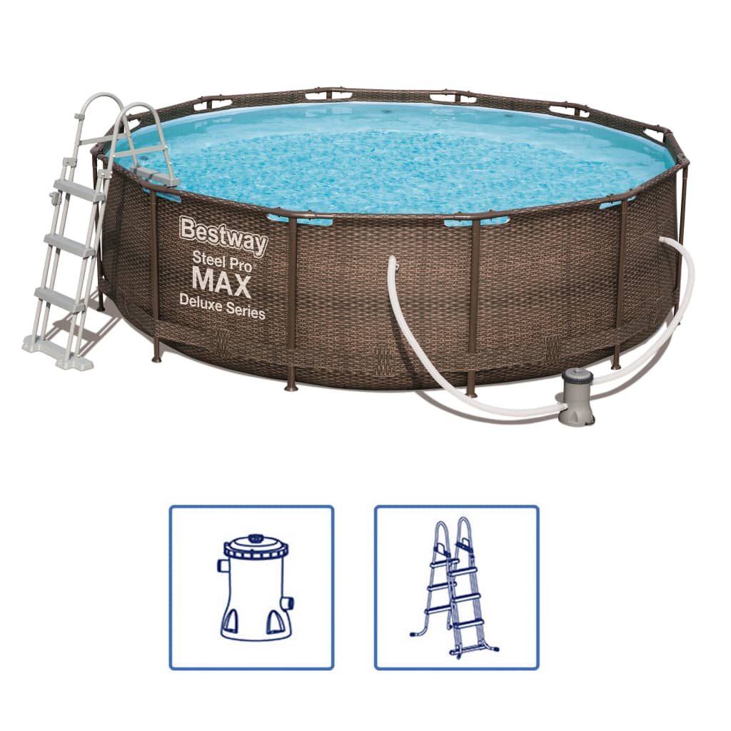 Max Steel Pro Rahmen Swimmingpool-Set Bestway