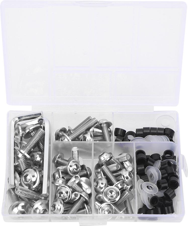 Gistuch 158pcs/Set Universal Abzugsschrauben Dichtungsschlüssel Kit Motorradzubehör
