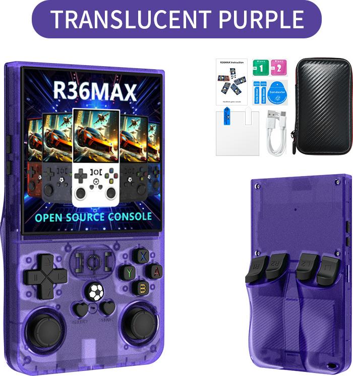 ANTCOOL Retro-Handheld-Konsole R36MAX - über 18.000 klassische Spiele, 4,0-Zoll-IPS-Display, Linux, 64 GB Speicher 720 x 720 Auflösung