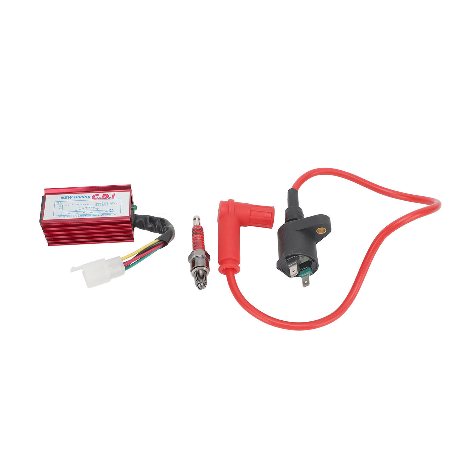 Cocosity Zündspule CDI Box Kit,CDI Zündspule Zündkerze,CDI Zündspulen Kit,Racing Zündspule,CDI Box,A7TC Zündkerze
