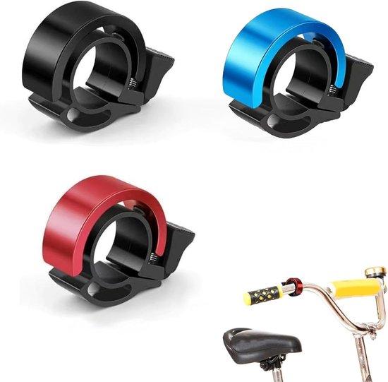 OEM Mini-Fahrradsignal für Mountainbike-Rennrad Stadtrad – 3 Stück Mini-Fahrradsignal-Set – schwarz, rot, blau – 100 dB lautes Geräusch – geeignet für 22-24 mm Lenker – wasserdicht und einfach zu installieren 2026