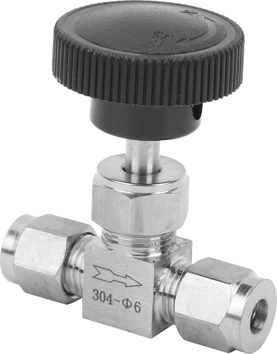 Cocosity 304 Edelstahl-Ventil, Hochdruck-Nadelventil, Edelstahl-Durchflusskontrolle Wasser Ventil, 304 Edelstahl-Nadelventil, Nadelventil, Nadelventil für Wasser
