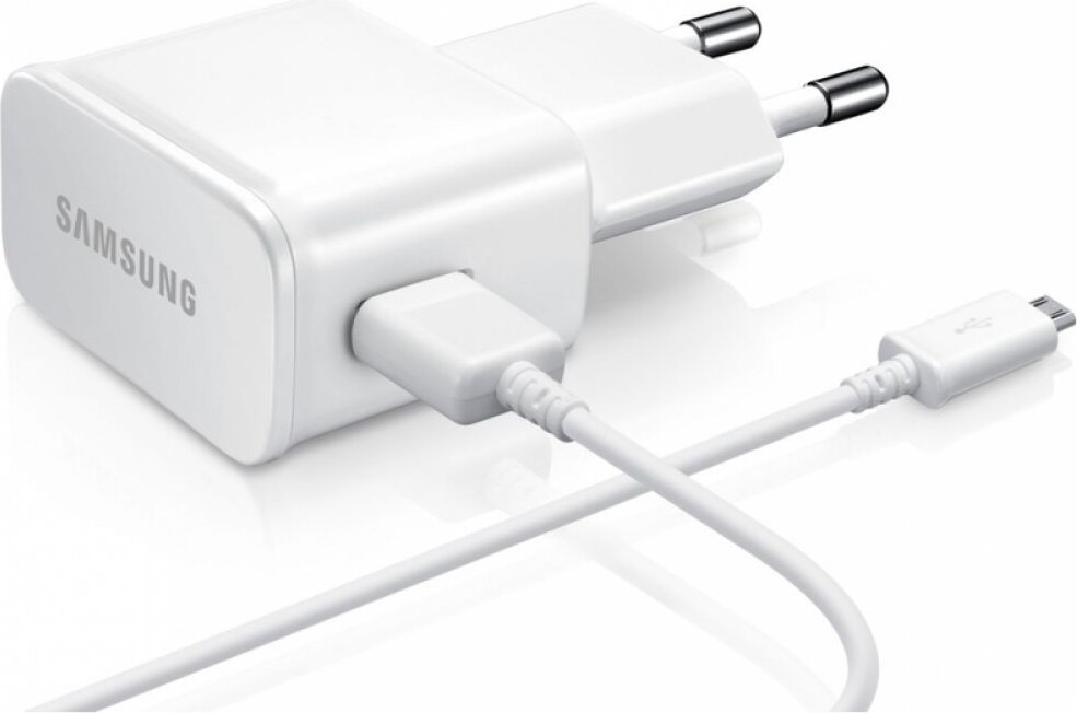 Originálna nabíjačka Samsung EU Power Adapter White EP-TA20EWE + originálny nabíjací kábel Samsung Micro USB Data Cable 1,5 m White ECB-DU4EWE [2 v 1 sade]