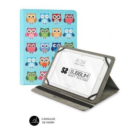 Funda Subblim Trendy Owls pre tablety 10,1"-11"