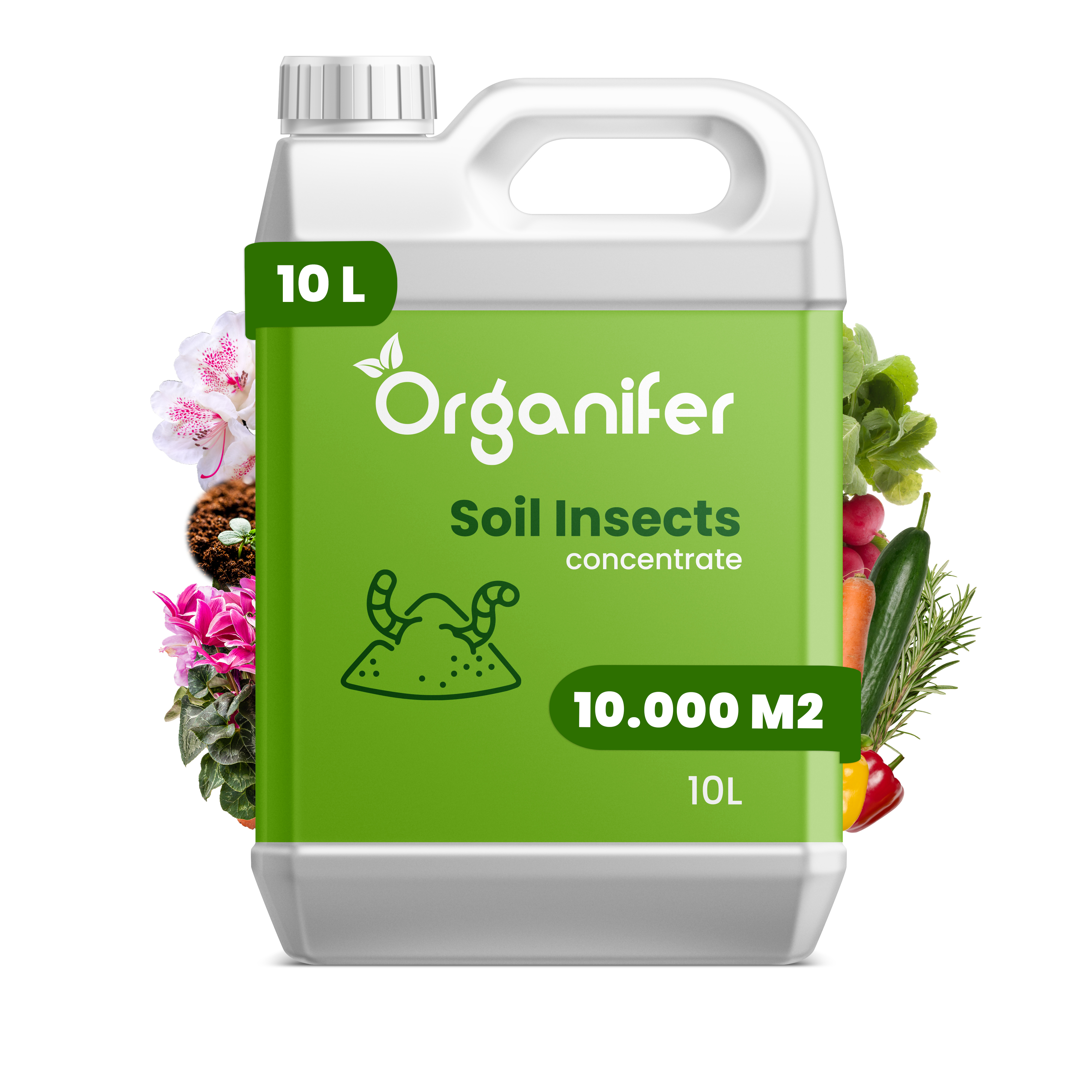 Soil Insects Bodeninsekten-Konzentrat - 10 L für 10.000 m2- Organifer 34472