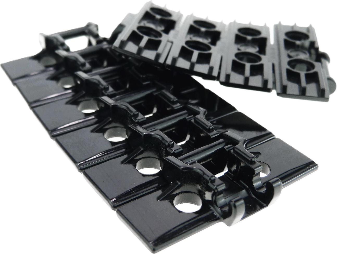 10x Lego Technic Kettenglieder 5x3x1 schwarz Panzer Kette Glied 42479 57518