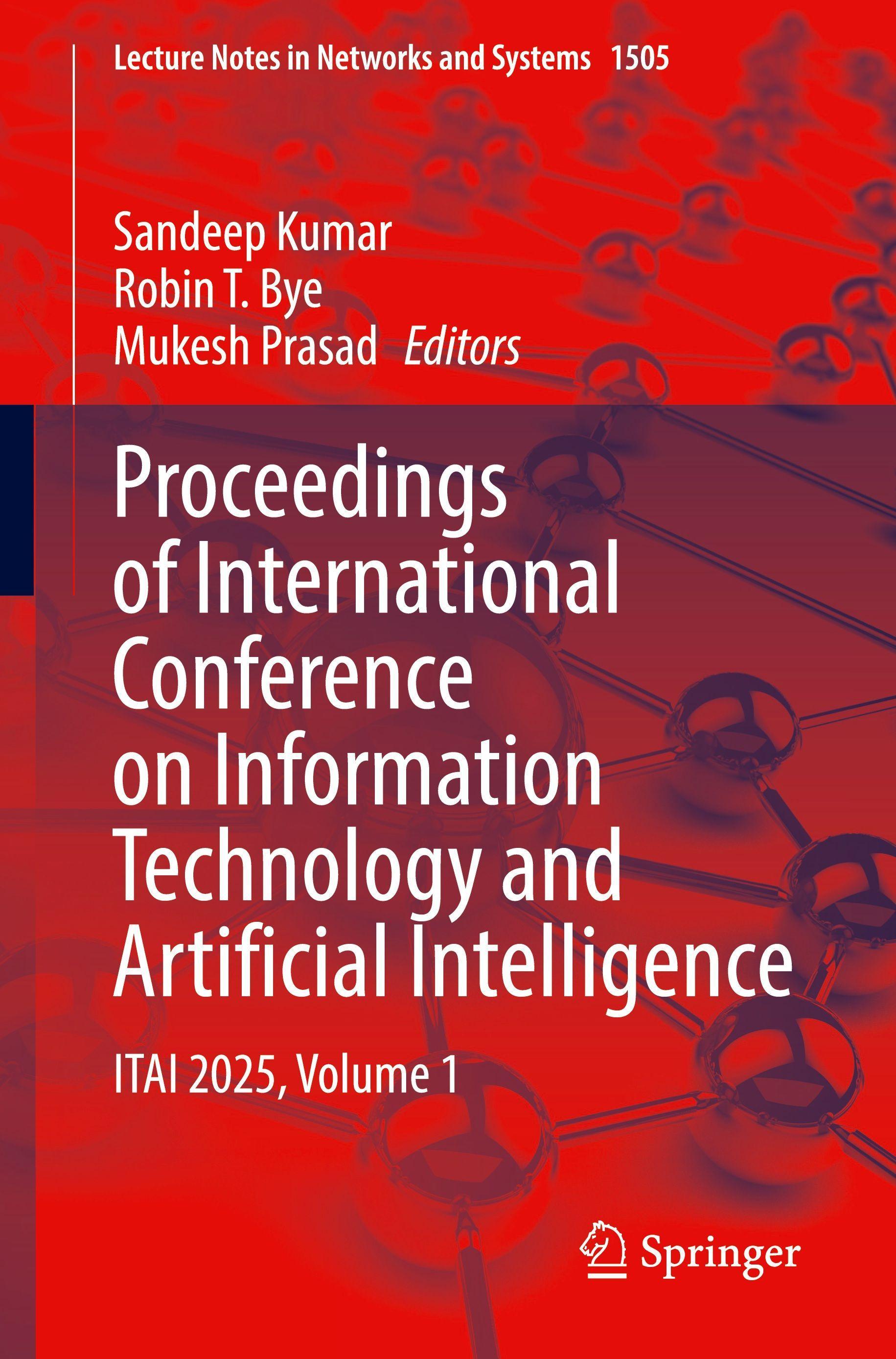 Springer, Springer Proceedings of International Conference on Information Technology and Artificial Intelligence