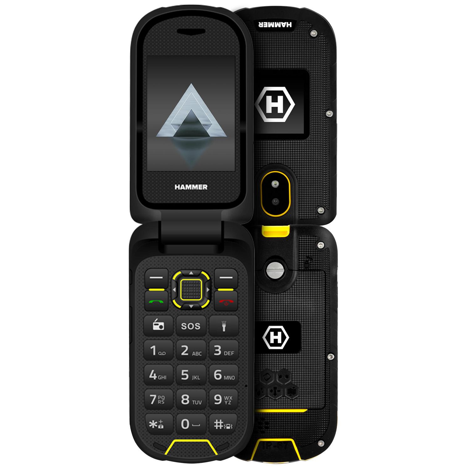 HAMMER DIG LTE 4G – Robustes Klapphandy Das robuste Gehäuse sorgt für Stoß- und Sturzfestigkeit IP69 VoLTE RAM 48 GB TEL000930