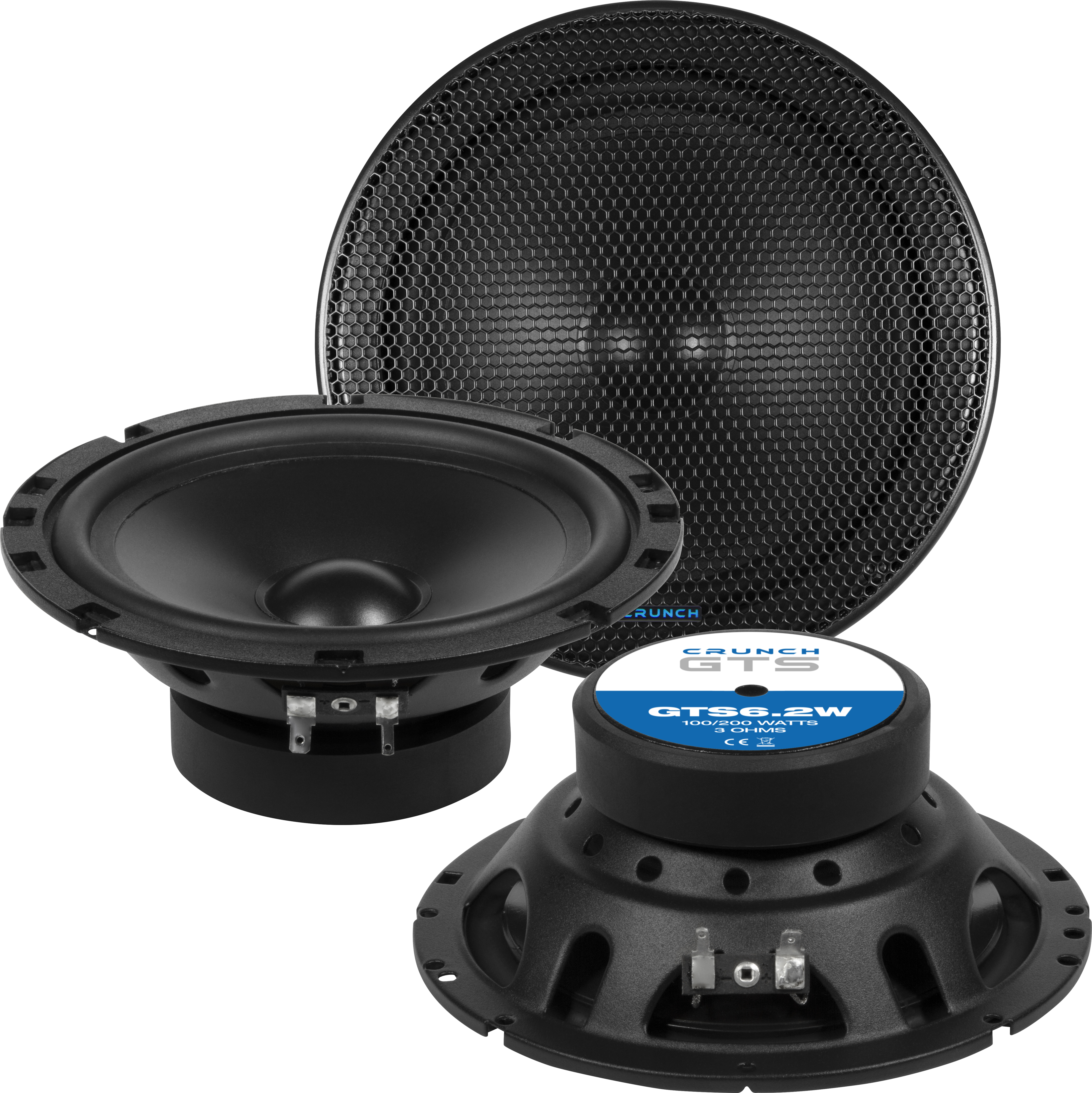 CRUNCH GTS Woofer 16,5 cm GTS-6.2W Woofer-Paar 16,5 cm GTS6.2W