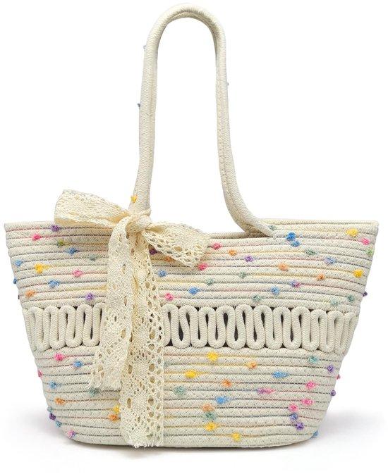 OEM Gewobene Sommer-Tasche aus Baumwollseil schwarz 2026