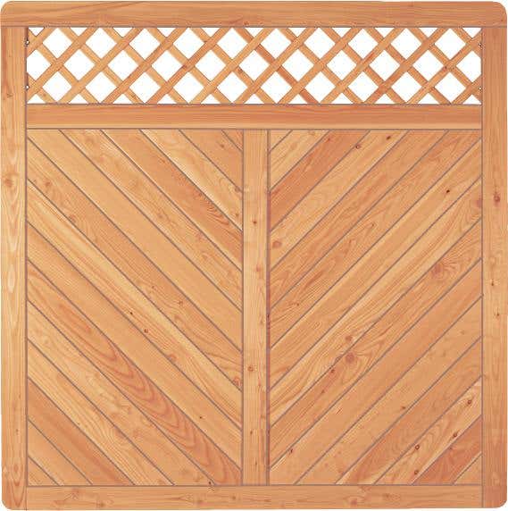 TETZNER & JENTSCH Zaun Hauptelement Skagen Rankgitter 180 x 180 cm natur T5.6.00134.0