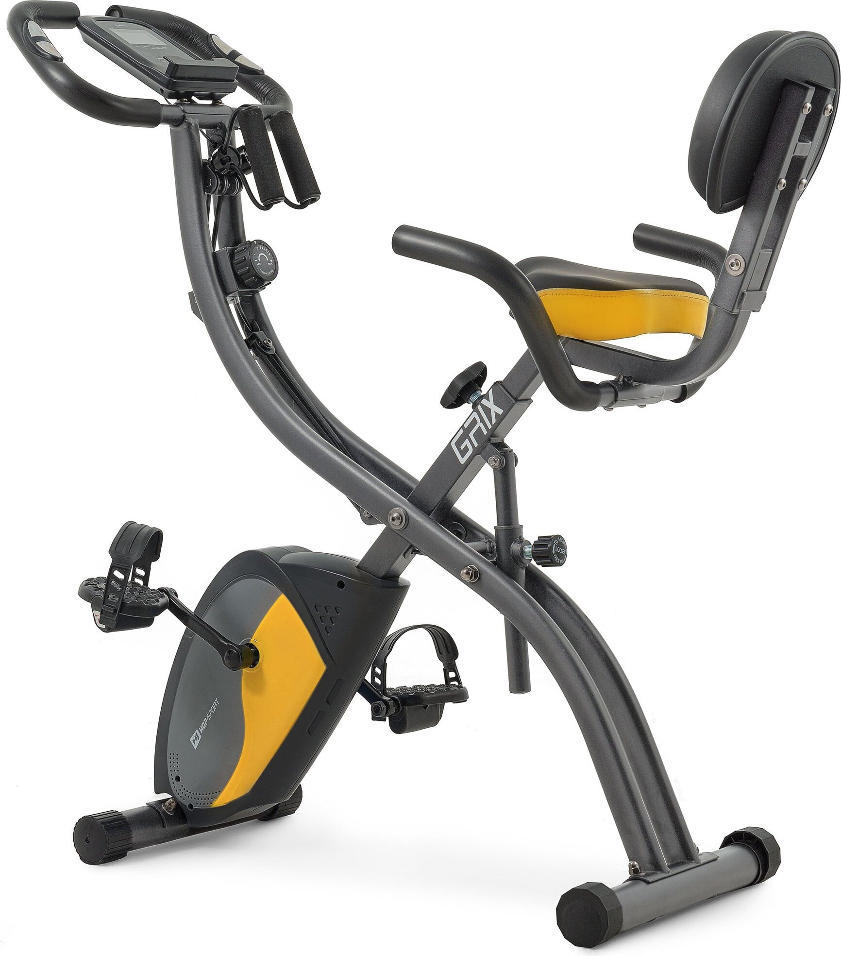 Hop-sport Skládací rotoped Xbike Grix  šedý | Stacionárny bicykel | Tréningový rotoped