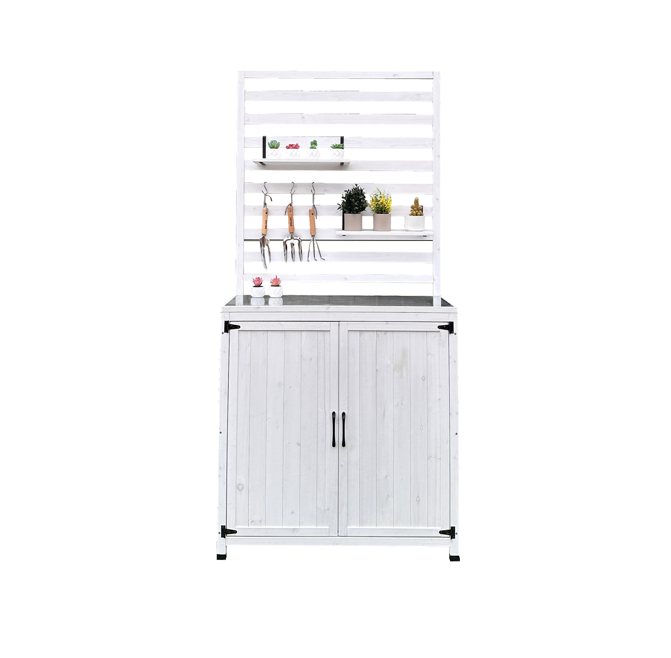 Gartenregal THEA weiß