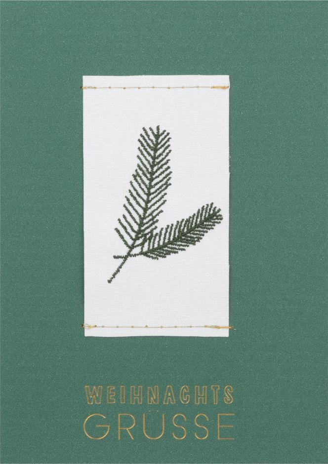 räder Stickkarte "Weihnachtsgrüße" 91921