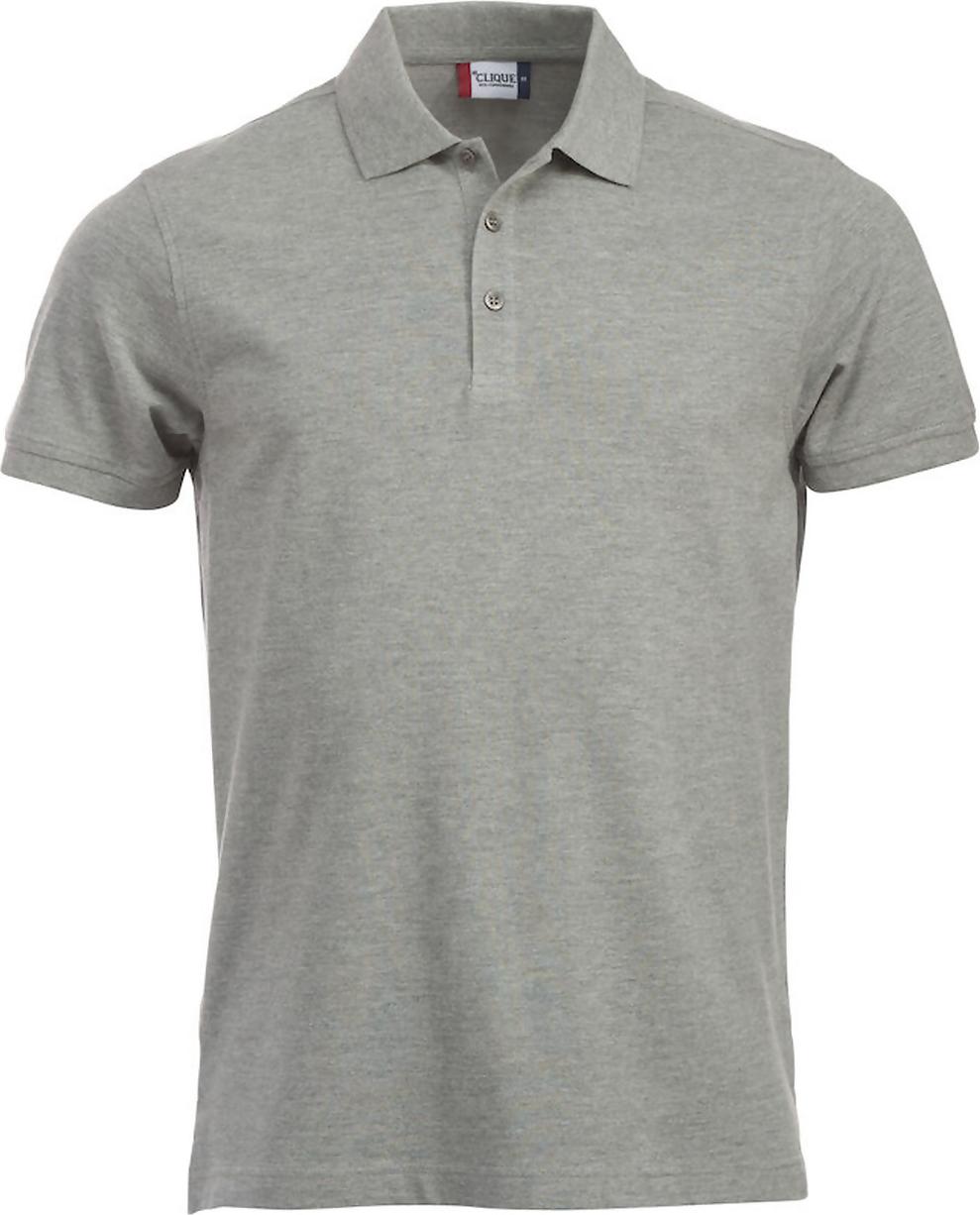 Clique Polohemd Classic Lincoln S/S mit 3 Ton-in-Ton Knöpfen und Rippenbündchen an Kragen und Ärmeln 28244-95