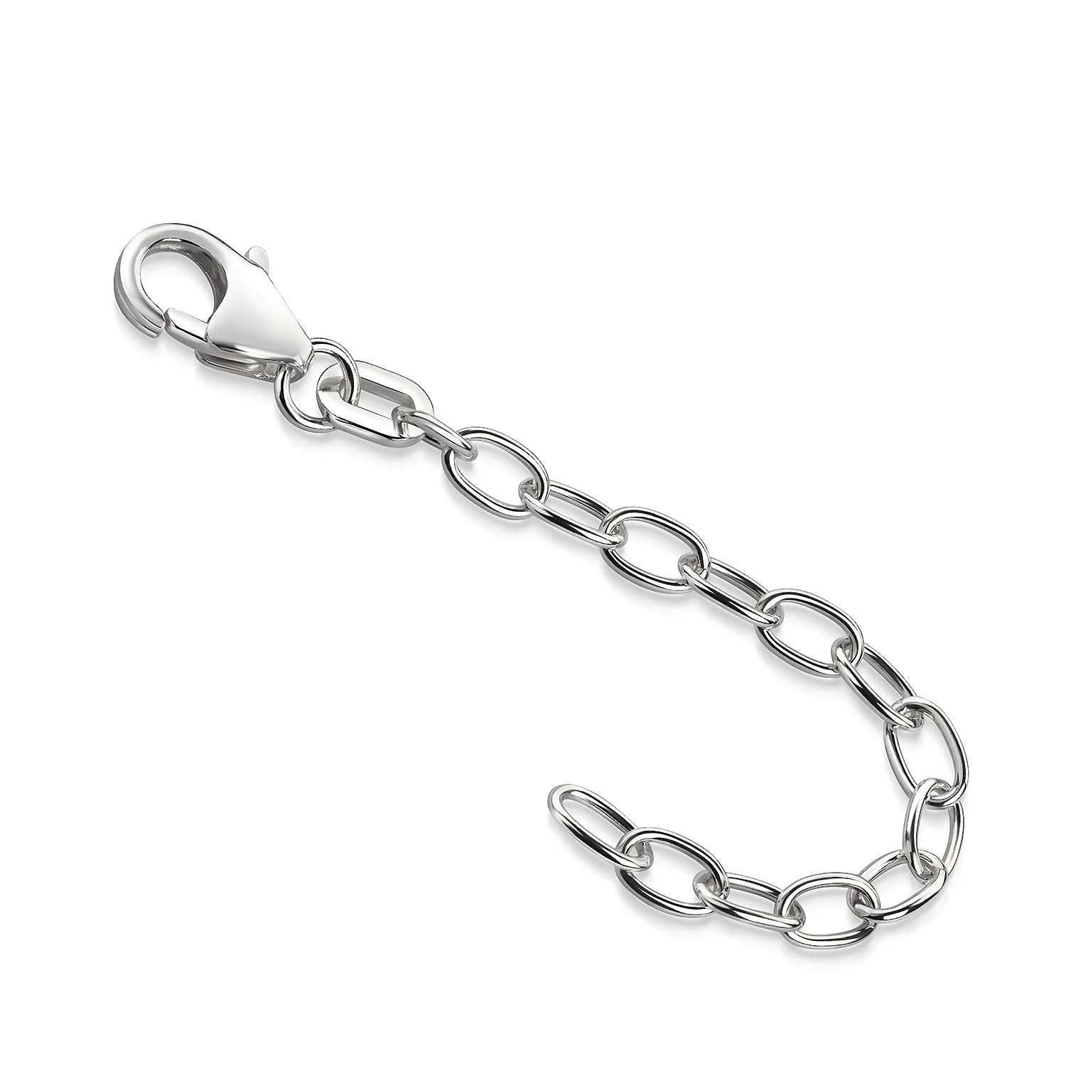MATERIA By Matthias Wagner Ciondolo Donna Con Perla D'Acqua Dolce – Argento 925 Rodiato, Ovale, Con Catena 60 Cm