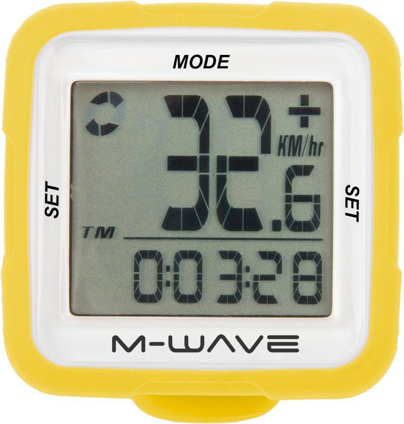 M-Wave RADSPORT XIV SILICON 14 Funktionen WIRELESS GELB 244714