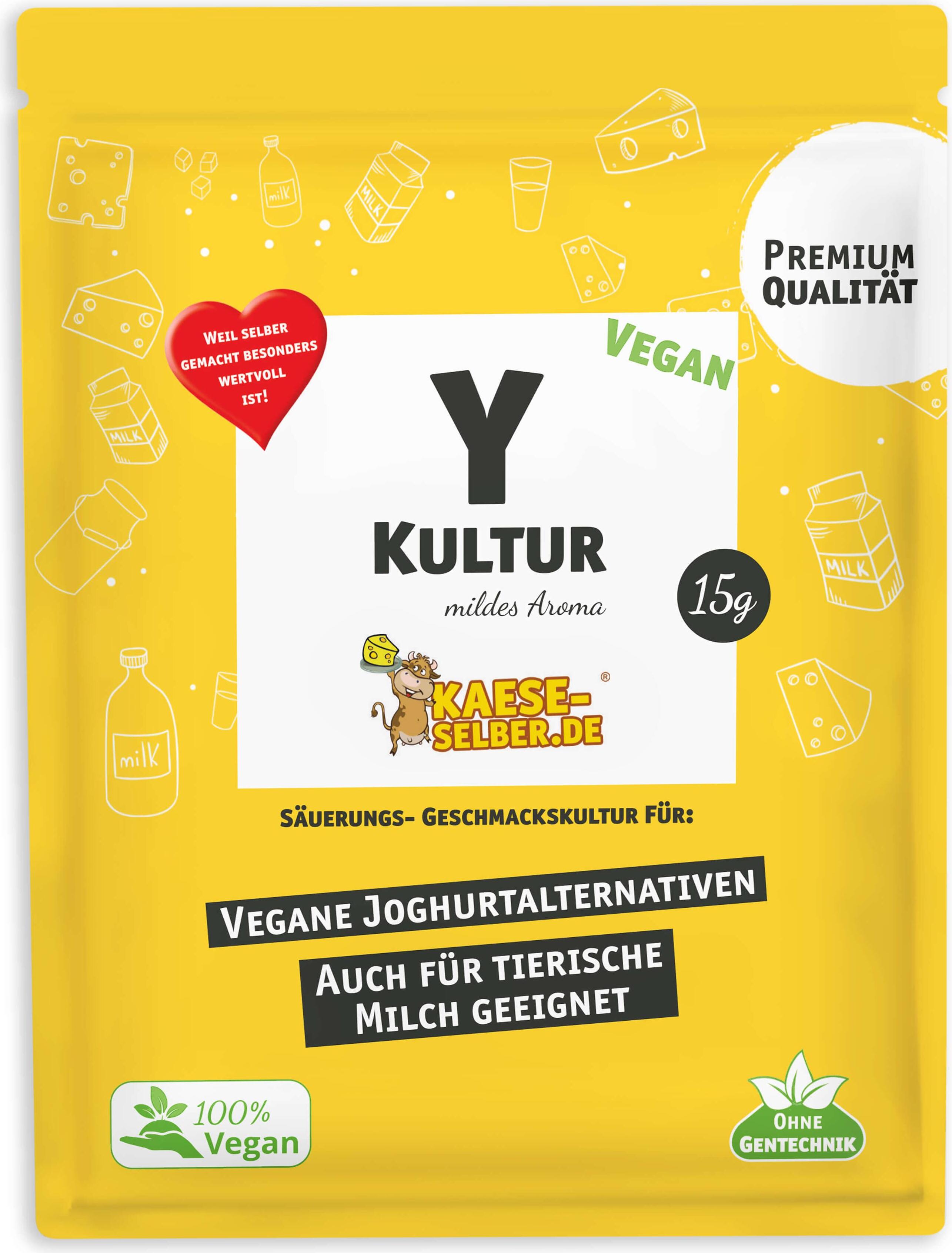 KAESE SELBER Y Vegan Jogurdkultur - mildes Aroma
