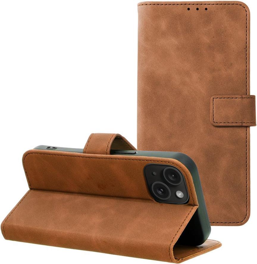 OEM TENDER Book passend für IPHONE 15 braun