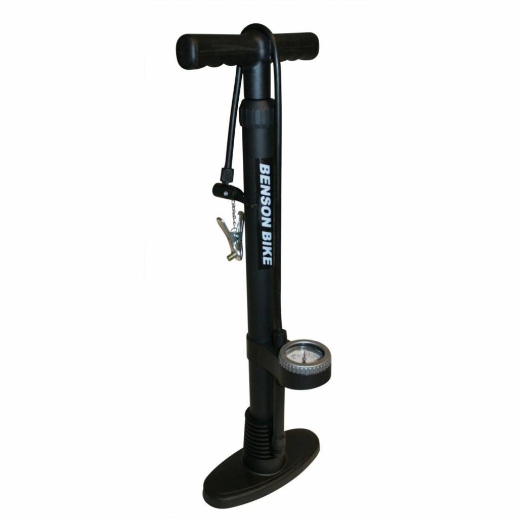Benson 007413 Fußluftpumpe Luftpumpe mit Manometer bis 11bar