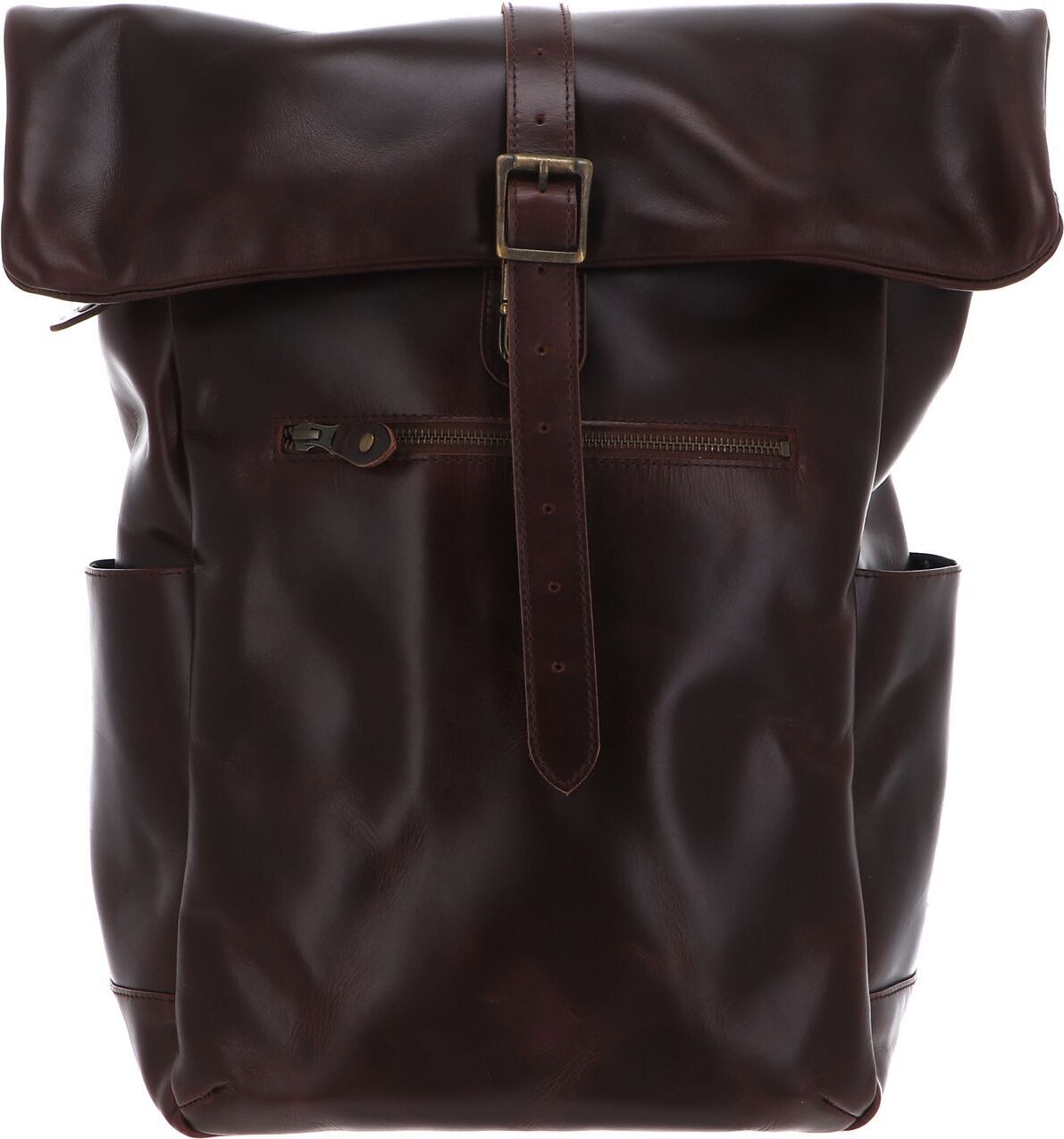 Buckle up Buckle & Seam Rolltop Norman - BROWN/Dots