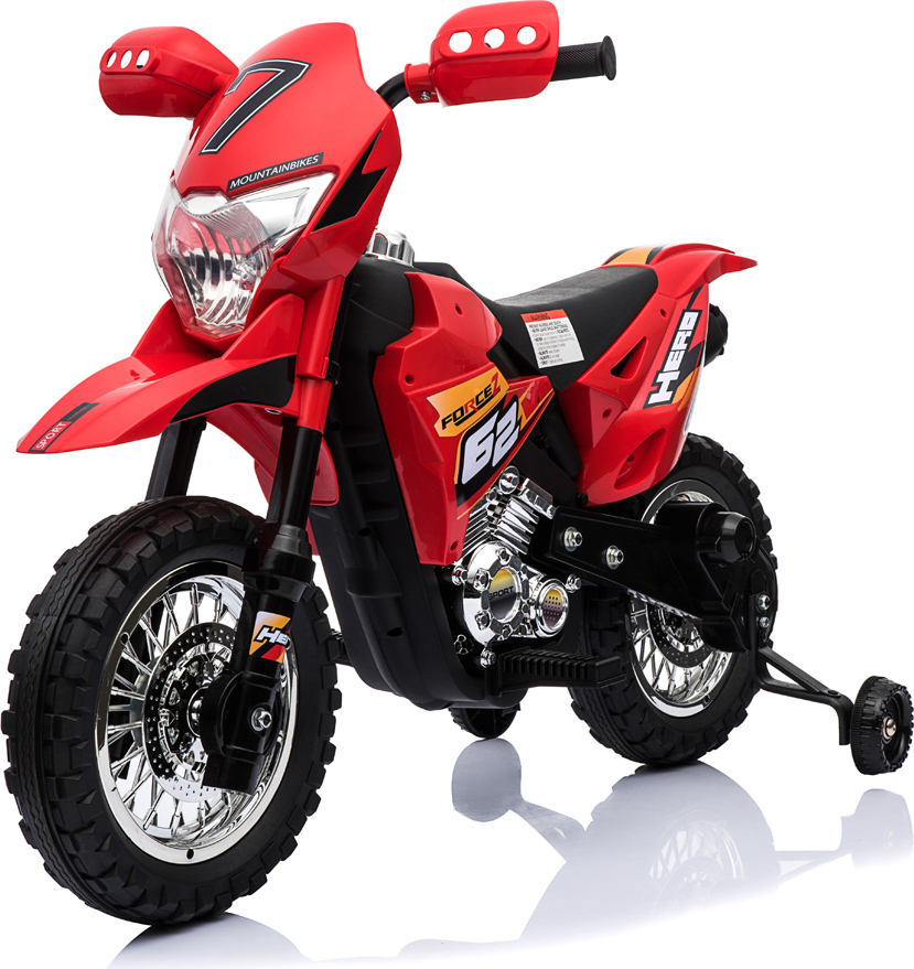 Feberberrider Cross Elektromotorrad Für Kinder - Mehrfarbig Mit Stützrädern & Helm | Bis 5.3 Km/h