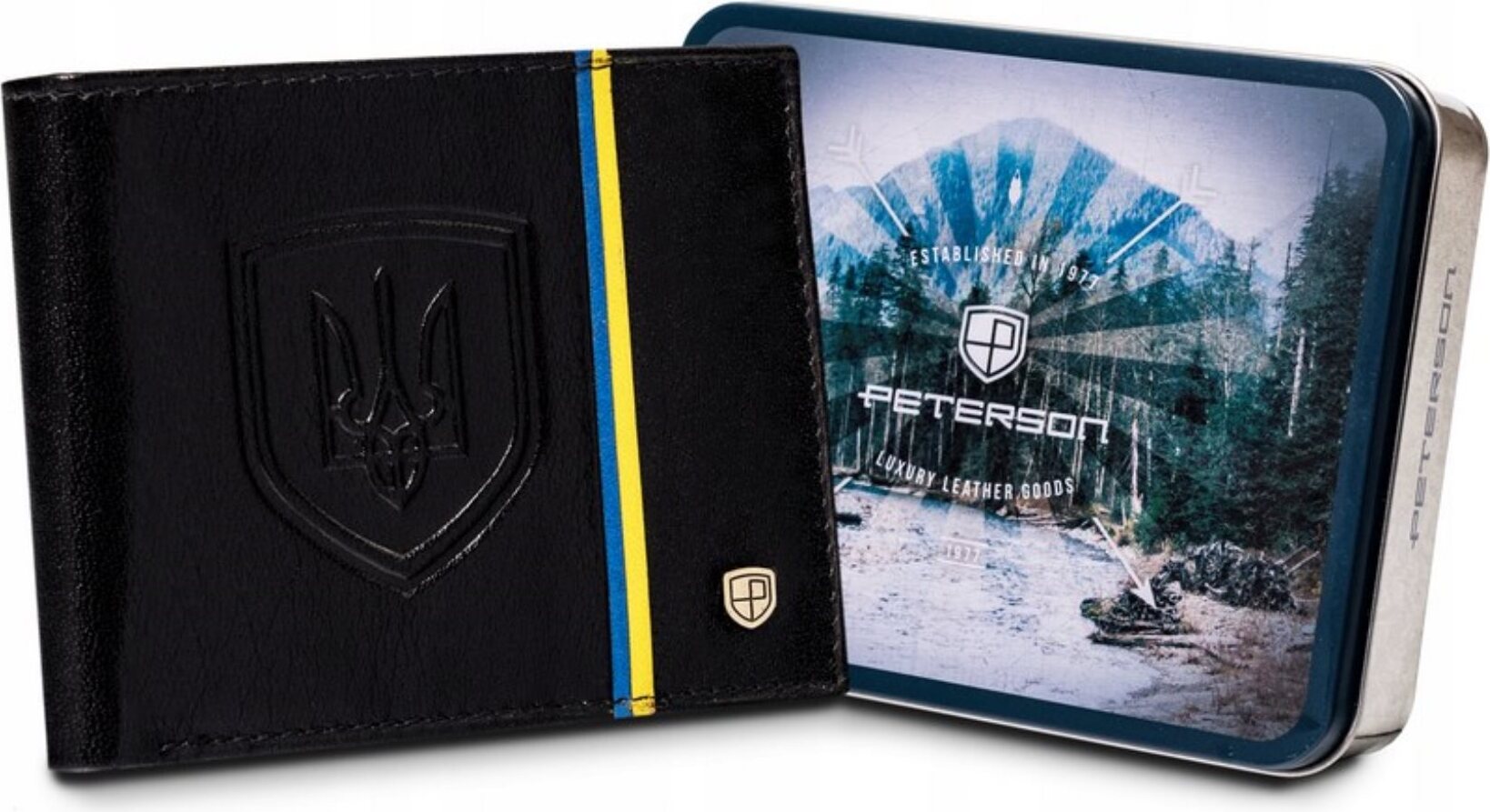 Peterson Herren-Geldbörse aus Leder im Querformat mit RFID rovicky197200