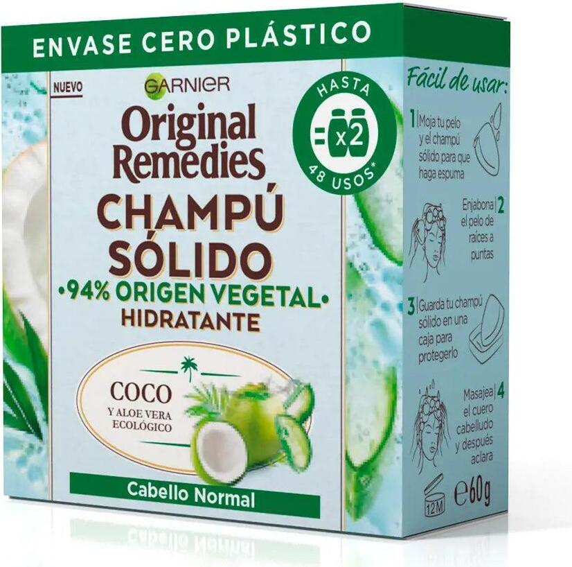 Garnier Original Remedies tuhý šampón Cabello Normal 60g