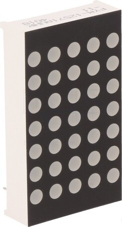 TNE 1x Display: LED 30÷60mcd rot 5x7 Matrize Kathode 22,8x39,1x8mm FYM-12571AUHR-11 L _1GH_FYM-12571AUHR-11