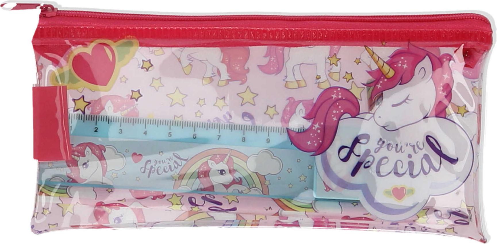 Unicorn Geflltes Stifteetui Schulutensilien Set KL11473