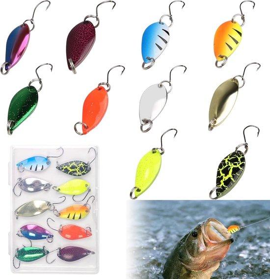 OEM Angler Fischerei Set - 10er Set Realistische Lürsen mit Blinklicht und HakenFischerei Zubehör - Ideal für verschiedene Fische und Gewässer 2026