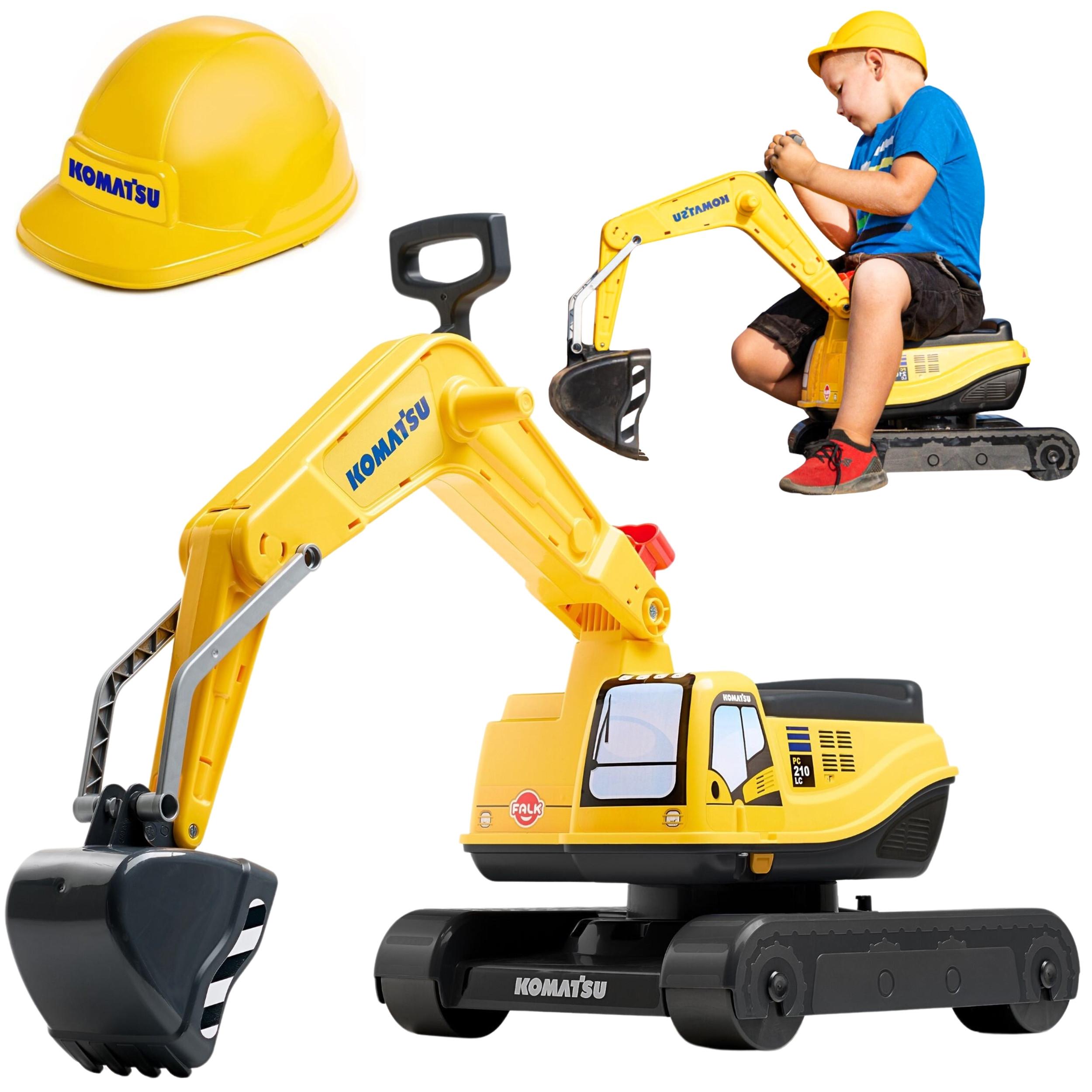 Falk Komatsu Bagger rotierende Schaufel + Helm