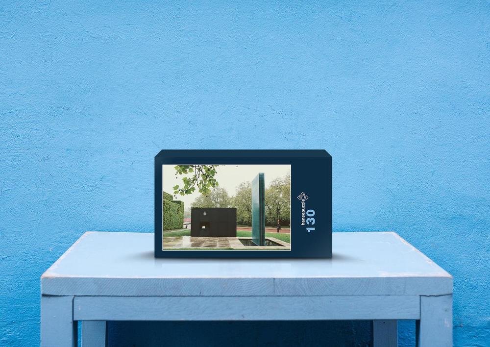 hansepuzzle 54838 - Mahnmal Puzzle, 130 Teile, Hintergründe, 28,7 x 20,0cm mit hochwertiger Aufbewahrung, Kartonbox und wiederverschließbarem Beutel 44838