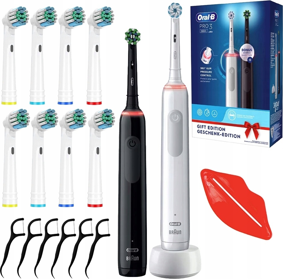 Oral-B Pro 3 Elektrická Zubná Kefka 3900 Dvojbal