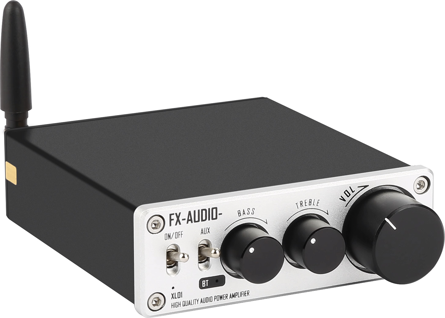 andoer FX-AUDIO XL01 BT-Audio-Leistungsverstaerker, 2.1-Kanal-HiFi-Digital-Leistungsverstaerker, kabelloser Stereo-Sound, tragbarer BT-Audio-Receiver-Verstaerker fuer Lautsprecher, Mini-BT-Verstaerker