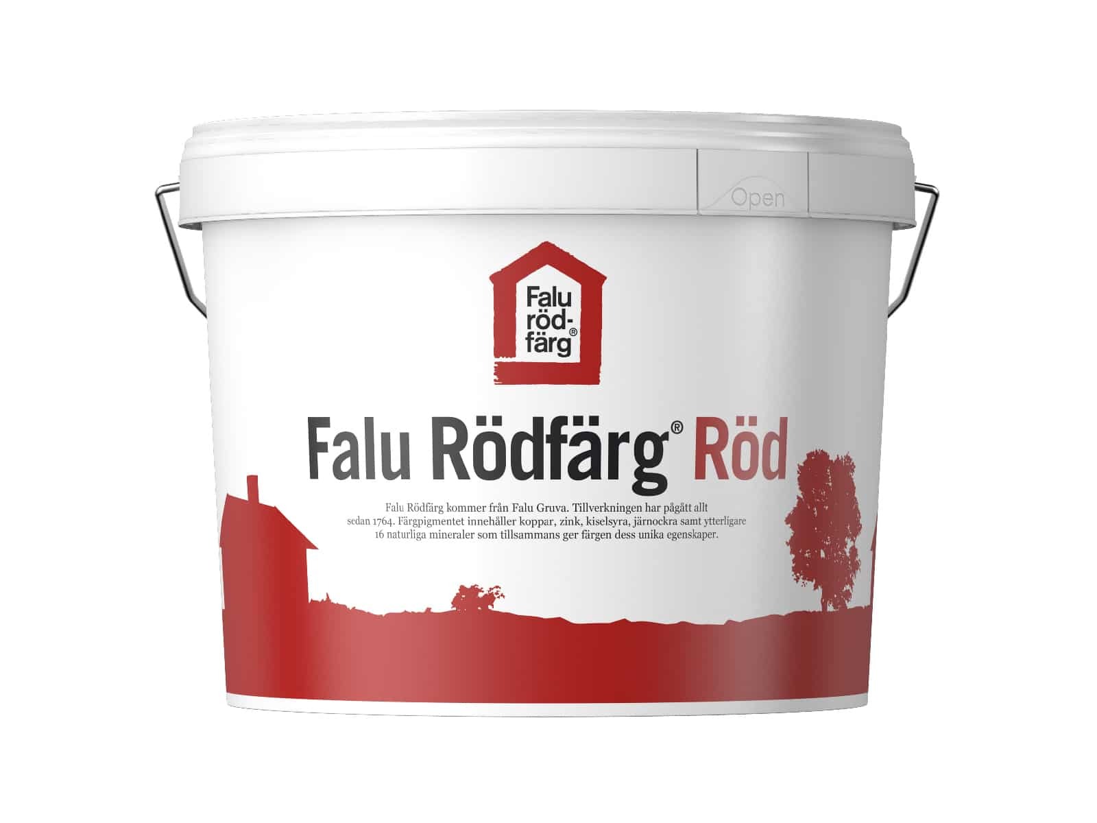 Falu Rödfärg original Falun Rödfärg - Falunrot - Schwedenrot - Holz Fassadenfarbe - Schlammfarbe - 5 Liter SHD-Falu-2